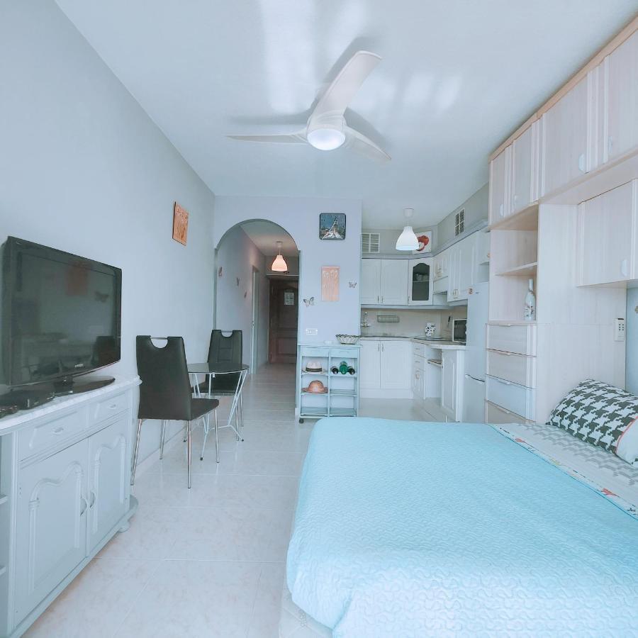 Estudio en primera línea de la playa Los Cristianos  Exterior foto
